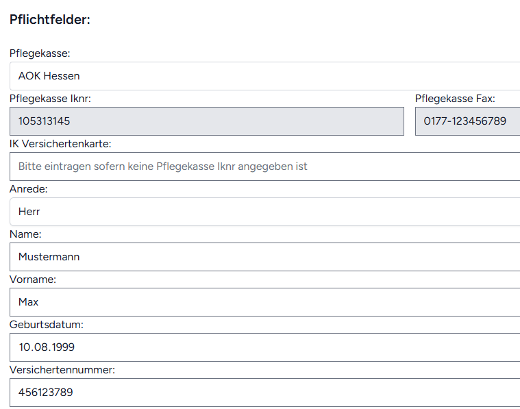 Screenshot zur Funktion