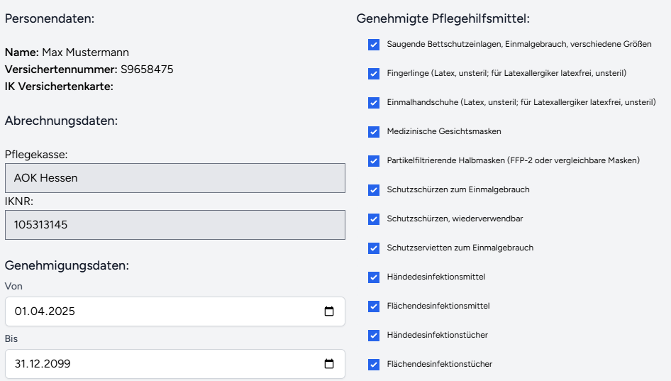 Screenshot zur Funktion